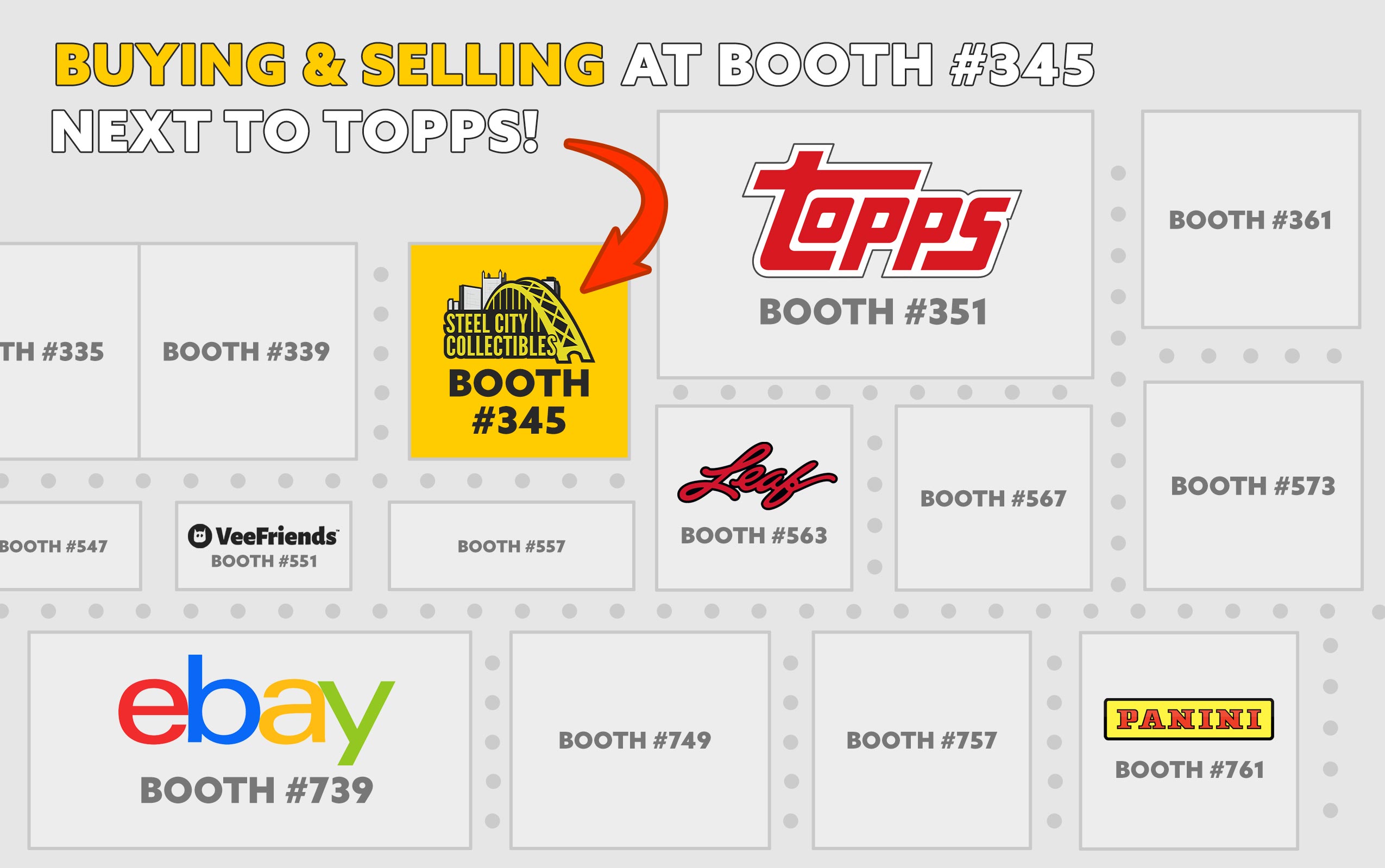 Visit Steel City Collectibles at the National Convention. Booth #345!