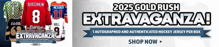 Shop 2025 Gold Rush Extravaganza Autographed Hockey Jersey Series 2