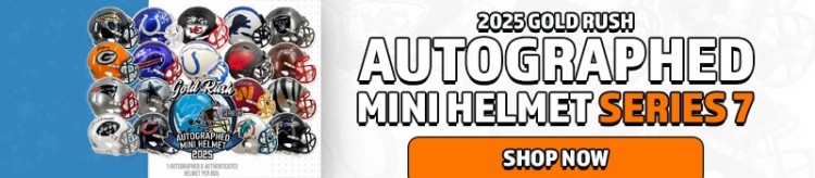 Shop 2025 Gold Rush Autographed Mini Helmet Football Edition Series 7