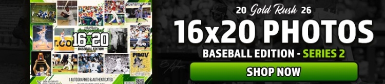 Shop 2026 Gold Rush Auto 16x20 Baseball Edition Series 2