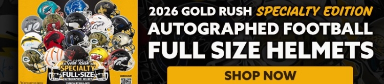 Shop 2026 Gold Rush Autographed Full-Size Football Helmet Specialty Edition