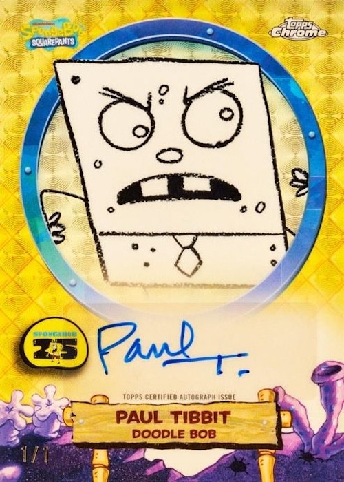 2025 Topps Chrome Spongebob 25th Anniversary Hobby Box | Steel