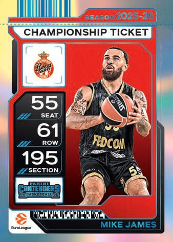 2025-26 Panini Contenders EuroLeague Basketball Hobby Box | Steel