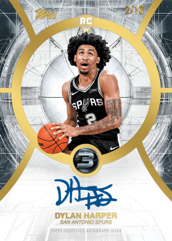 「1試合10奪三振＆3本塁打」ロサンゼルスタイムズ紙とToppsカード限定セット 2025-26 Topps Three Basketball Hobby Box - First Day Issue (FDI