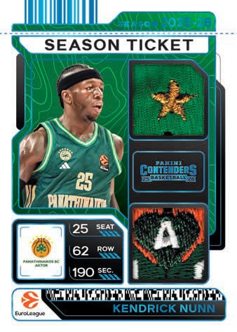 2025-26 Panini Contenders EuroLeague Basketball Hobby Mega 20-Box