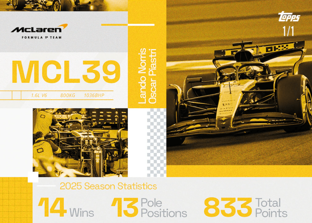 2025 Topps McLaren Formula 1 F1 Racing Box | Steel City Collectibles