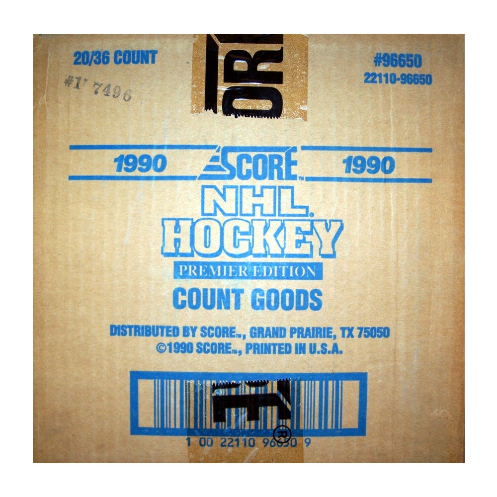 1990-91 Score US Premier Edition Hockey 20 Box Case | Steel City  Collectibles