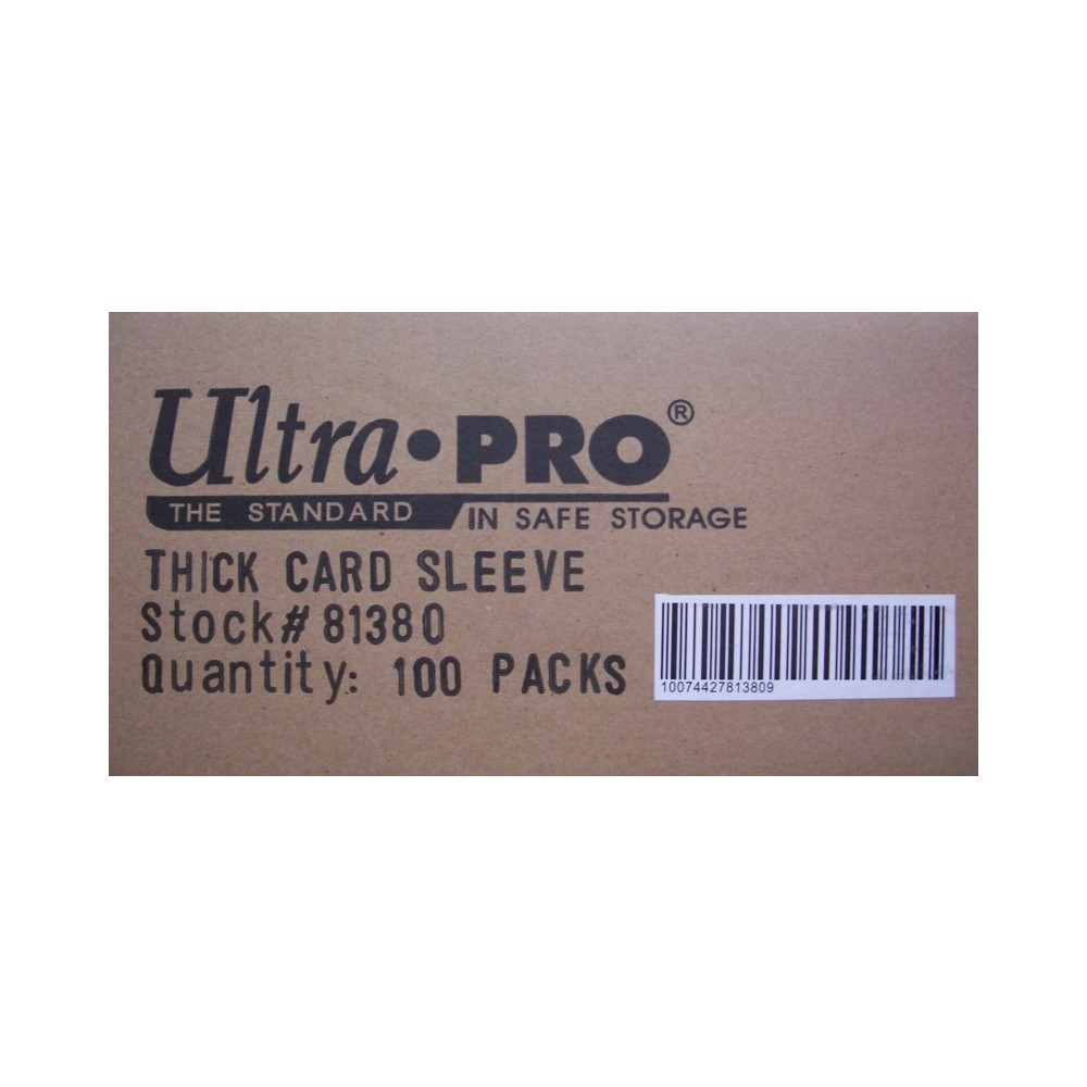 3x4 Ultra Pro Thick Card Sleeves Case of 10000 Steel City Collectibles