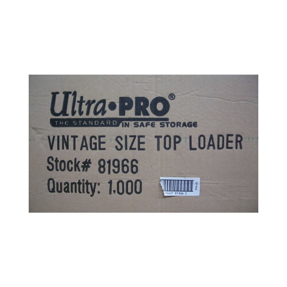 Ultra Pro Vintage Clear Card Toploaders – Holds 2-5/8" X 3-3/4" Cards (Pack Of 25)
