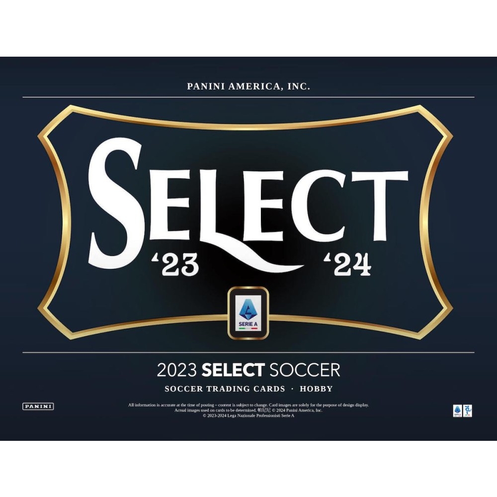 2023-24 Panini Select Serie A Soccer Hobby 12-Box Case | Steel