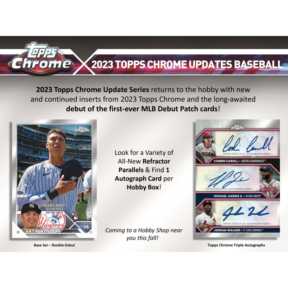 2023 Topps Chrome Update Series Baseball Hobby Box