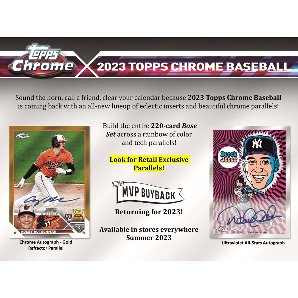 2023 Topps Chrome Baseball 7-Pack Blaster Box