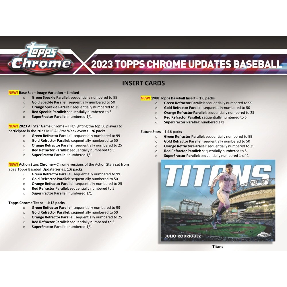 【ラスト1セット！】2023 Topps Chrome Update Amazon.co.jp: 2023 Topps Chrome Update Baseball Hobby Jumbo