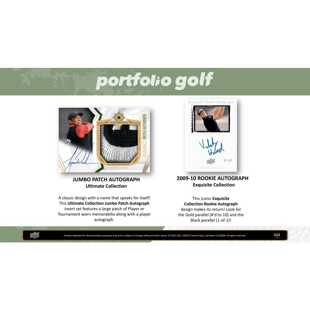 2024 Upper Deck Portfolio Golf Hobby Box | Steel City Collectibles