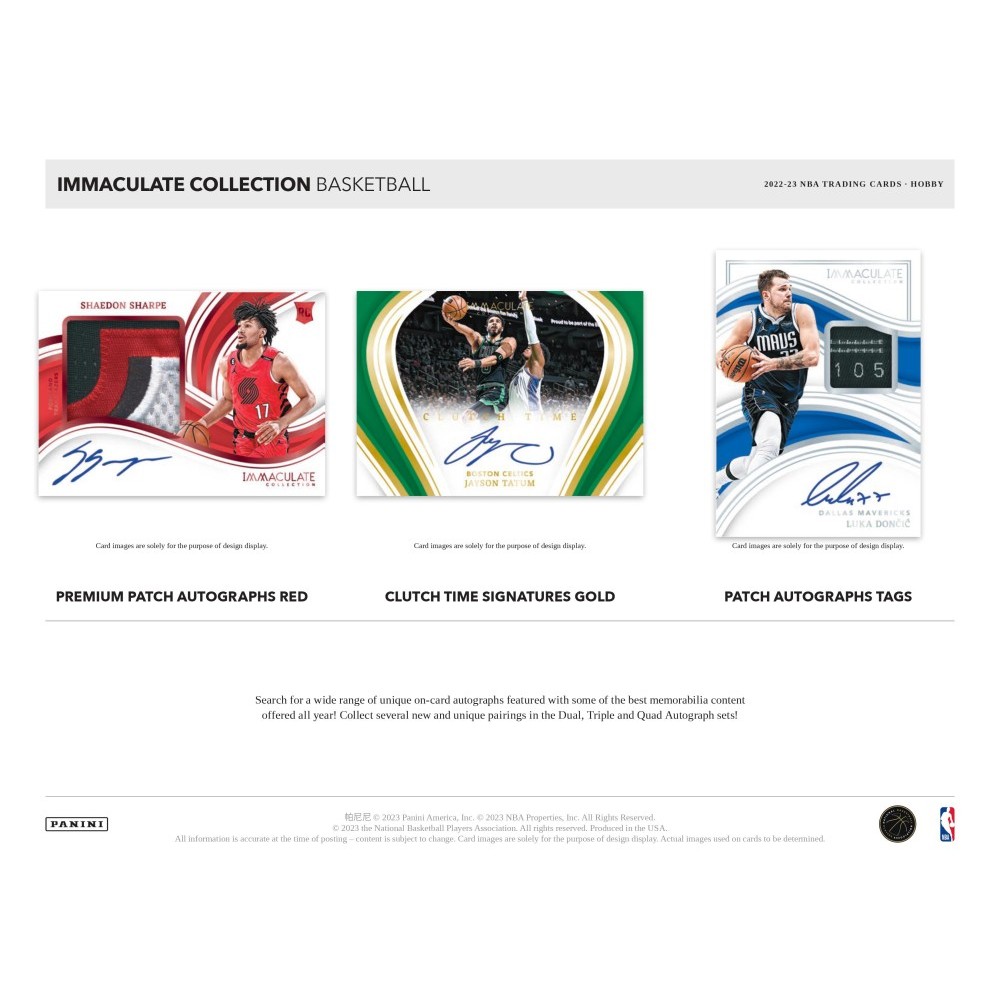 2022-23 Panini Immaculate Basketball Hobby Box | Steel City