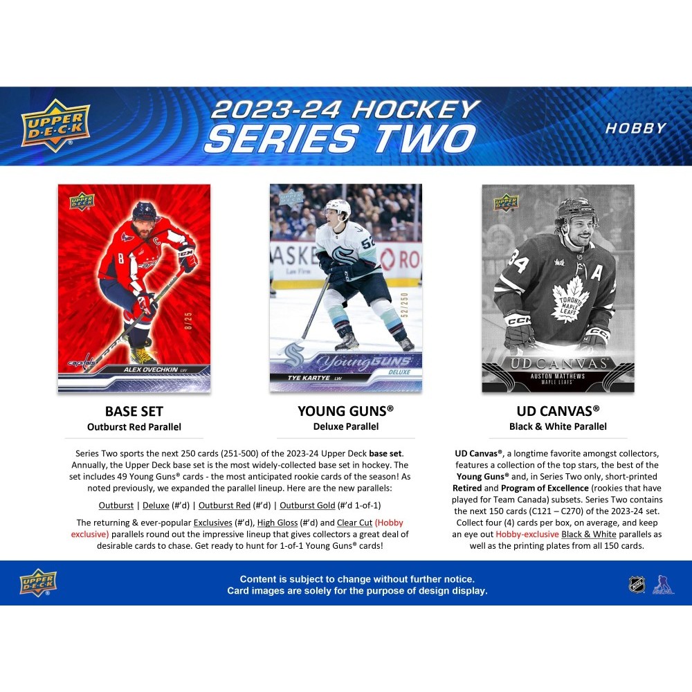 2023-24 Upper Deck Series 2 Hockey Hobby Box | Steel City