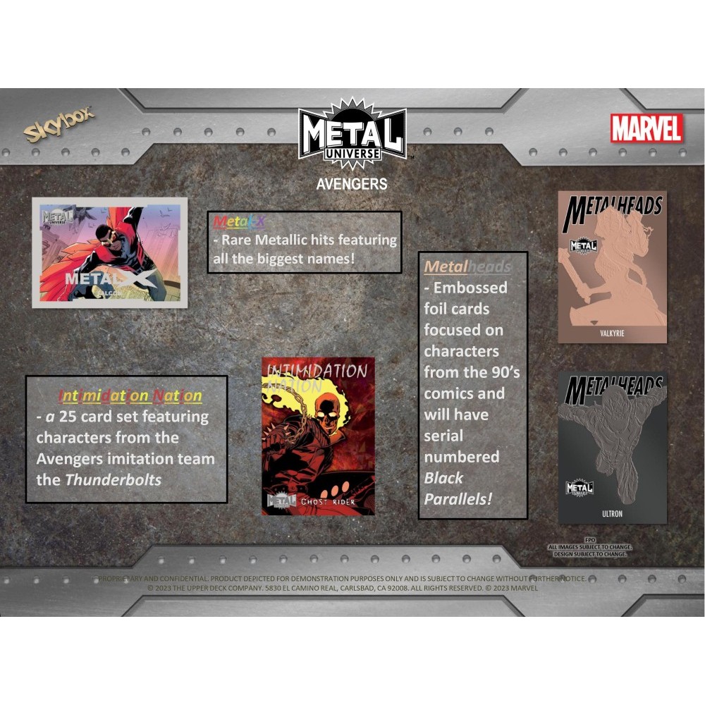 2024 Upper Deck Marvel Skybox Metal Universe Avengers Hobby Box | Steel  City Collectibles