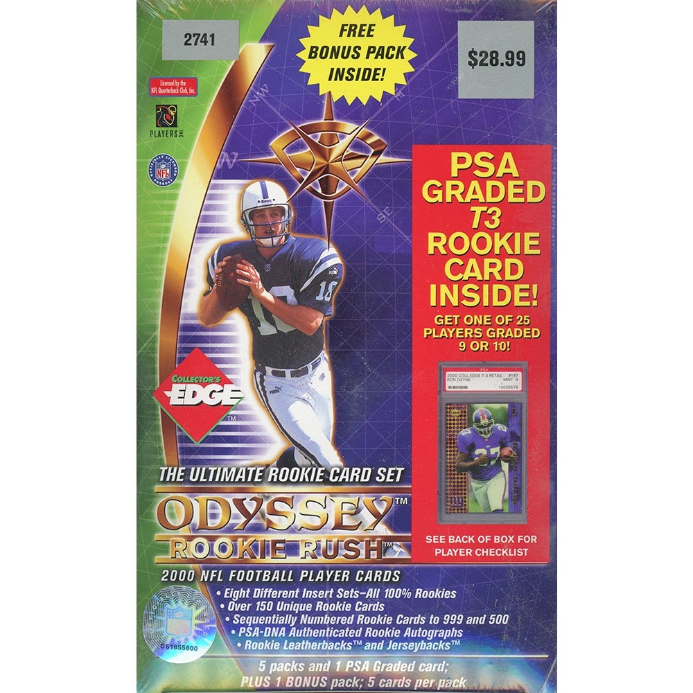 2000 Collector's Edge Odyssey Football 6 Pack Retail Box Steel City Collectibles