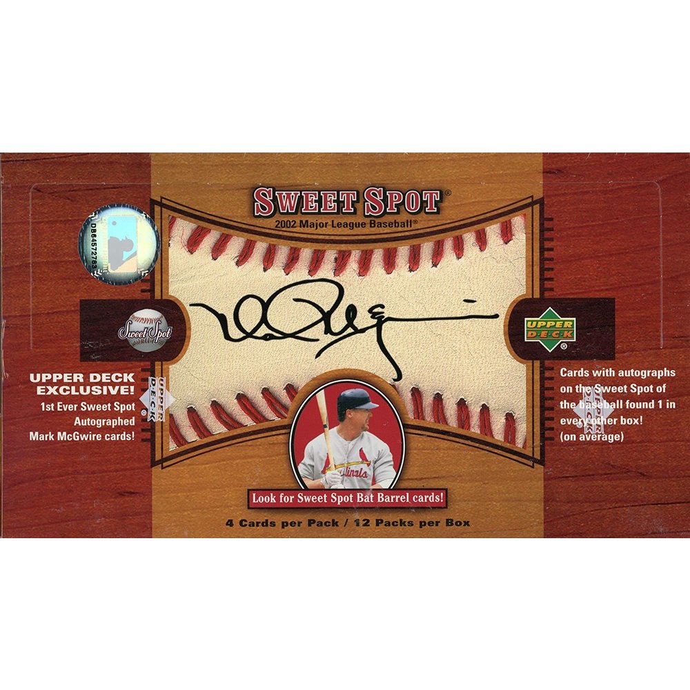 2002 Upper Deck Sweet Spot Baseball Hobby Box Steel City Collectibles