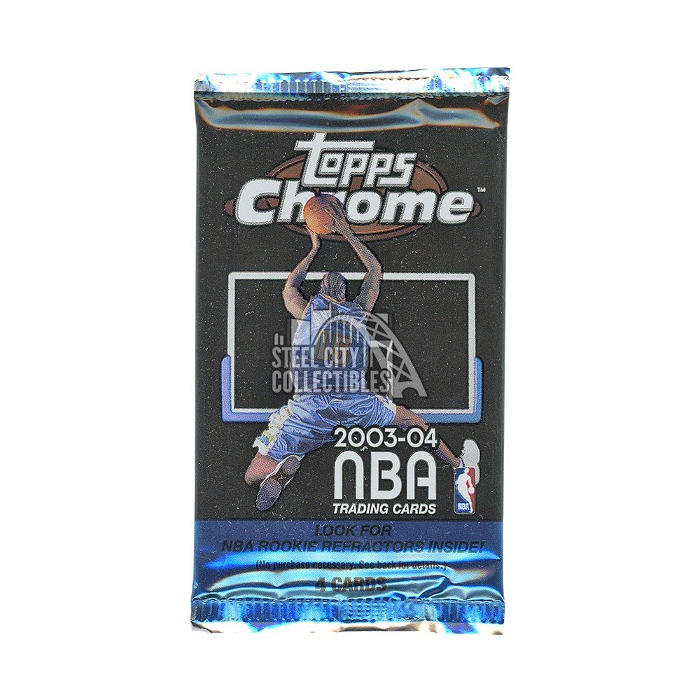 2003-04 Topps Chrome Basketball Retail Pack | Steel City Collectibles