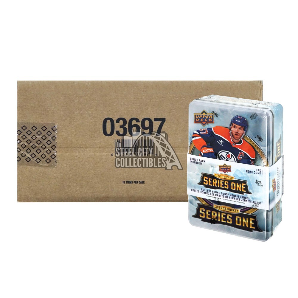 2025-26 Upper Deck Series 1 Hockey 12-Tin Case | Steel City