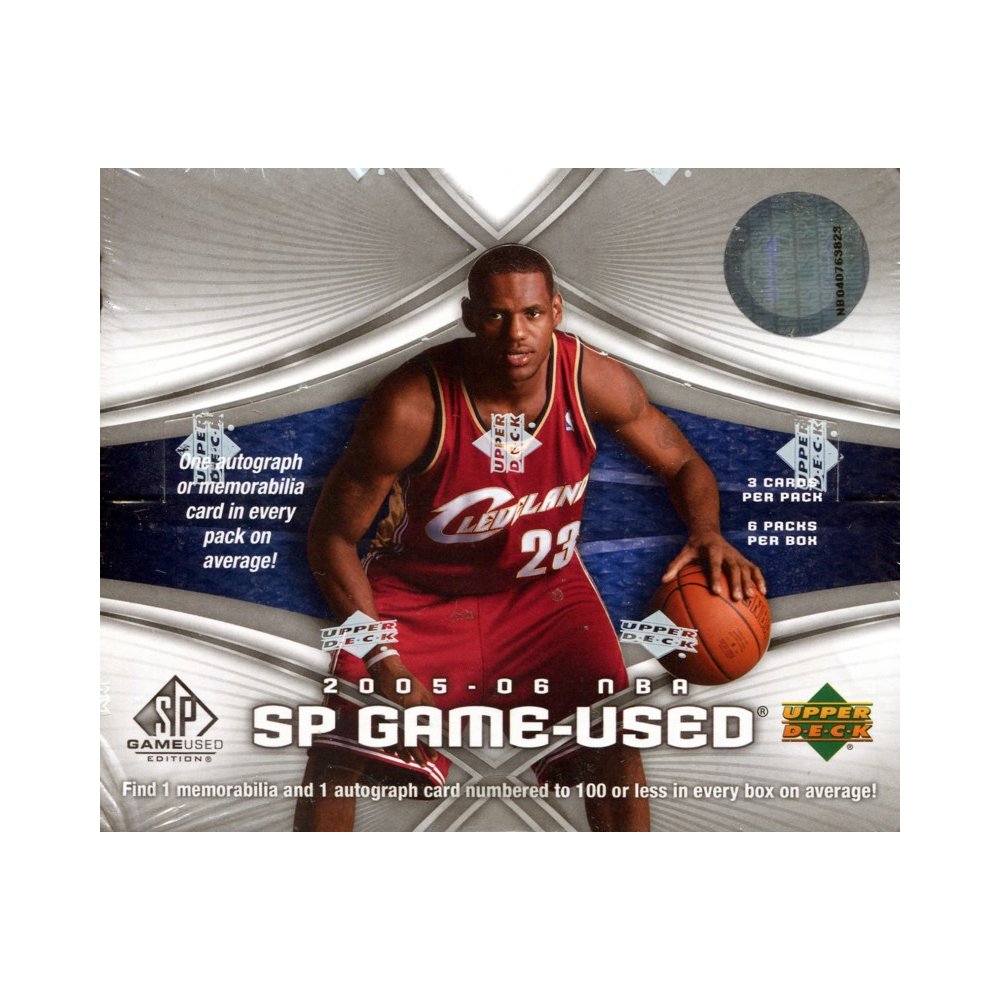 2005-06 Upper Deck SP Game Used Basketball Hobby Box | Steel City 