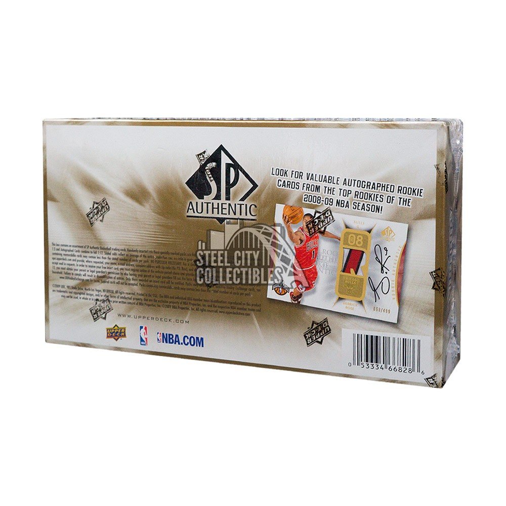 2008-09 Upper Deck SP Authentic Basketball Hobby Box | Steel City