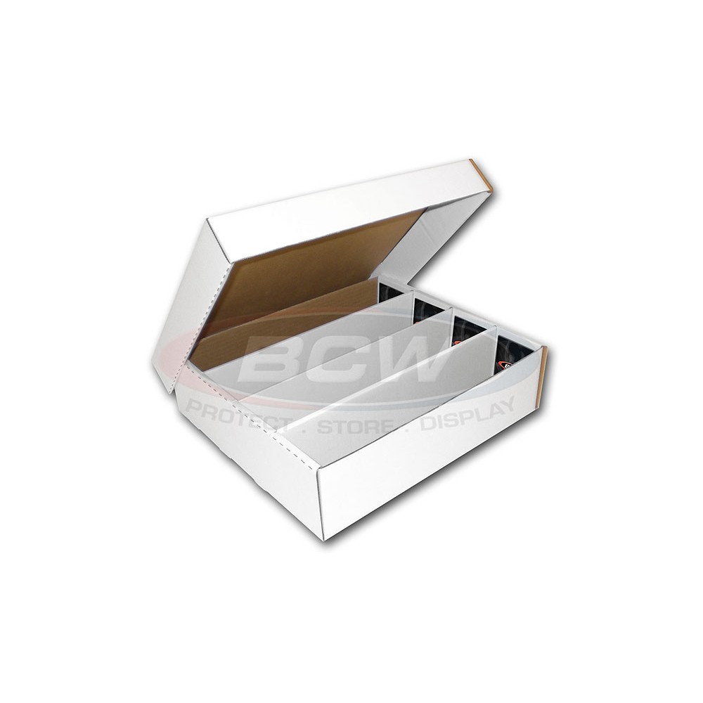 Aazon.co: 400 Count Plastic Trading Card Storage Box with Dividers, Baseball Card Storage Box