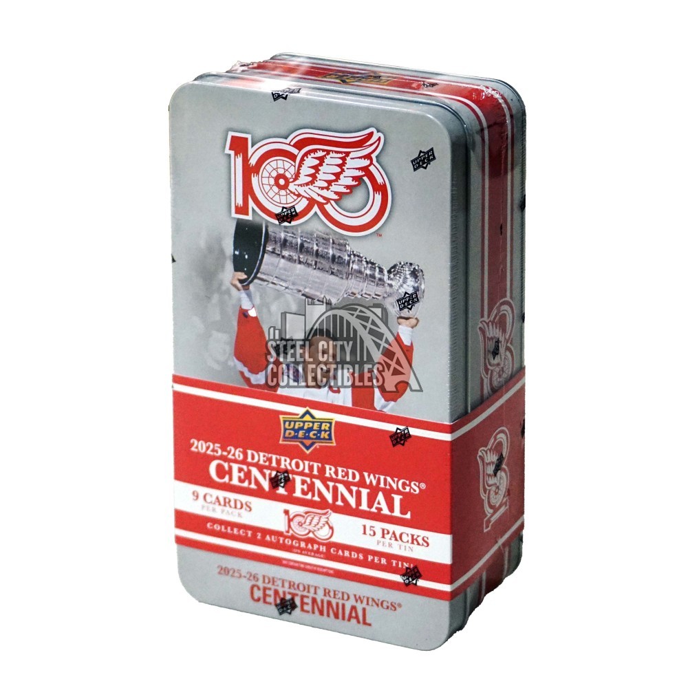 2025-26 Upper Deck Detroit Red Wings Centennial Hockey Hobby Box