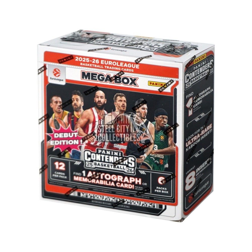 2025-26 Panini Contenders EuroLeague Basketball Hobby Mega Box