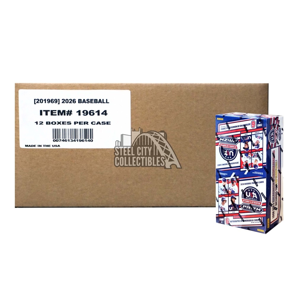 2026 Panini USA Stars & Stripes Prizm Baseball Hobby 12-Box Case