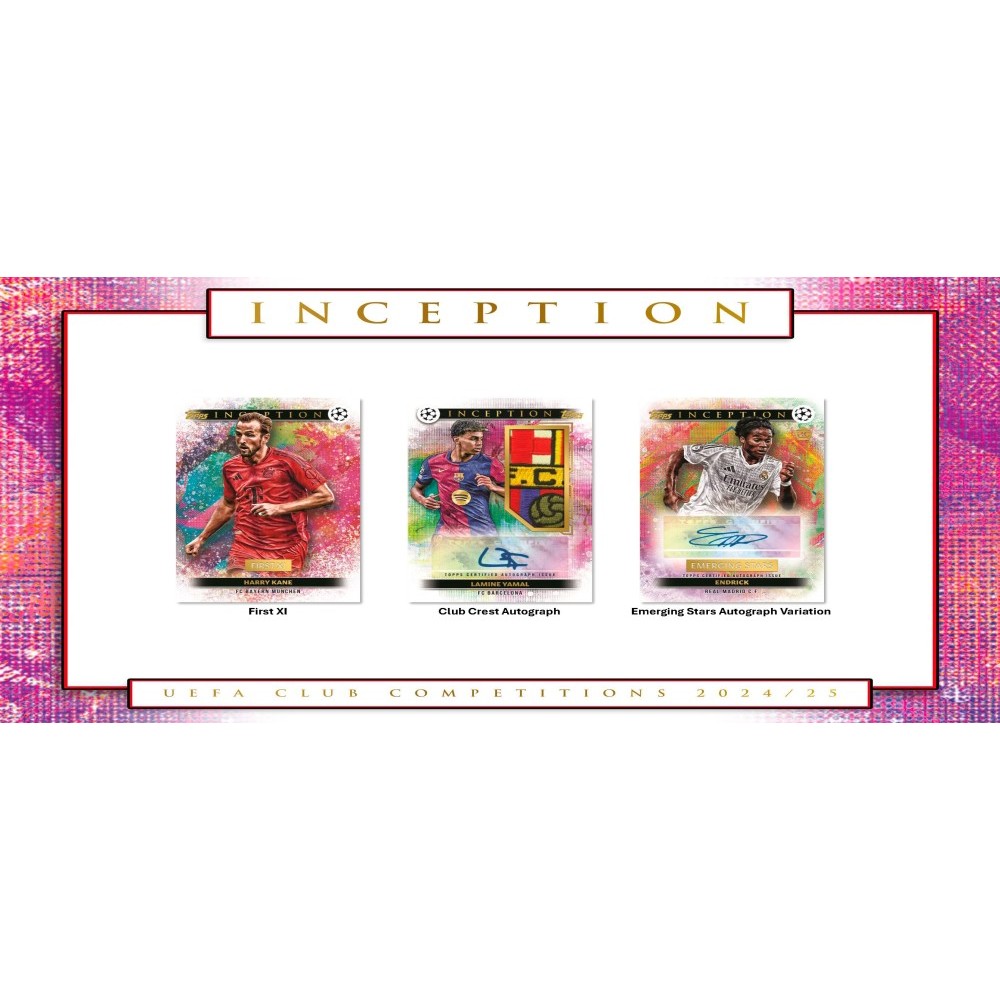 2024-25 Topps Inception UEFA Club Competitions Soccer Hobby Box