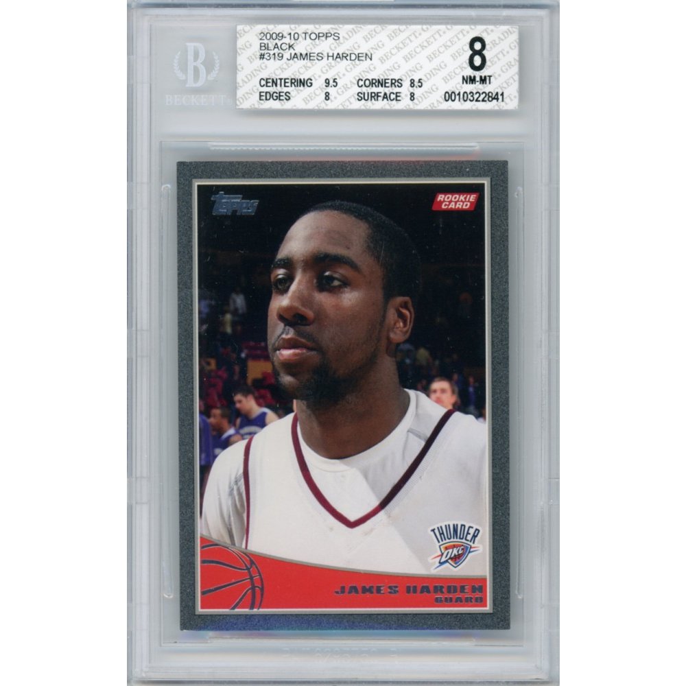 James Harden 200910 Topps Black Parallel Rookie Card 32/50 BGS