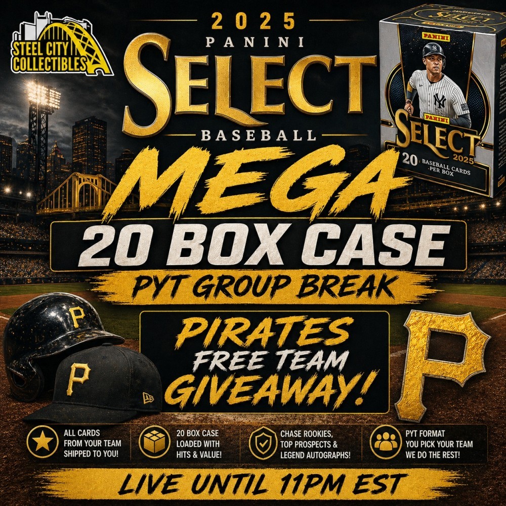Pytt Mega 2025 Panini Select Baseball Mega 20-Box Case PYT Group Break #4 - Brett ...
