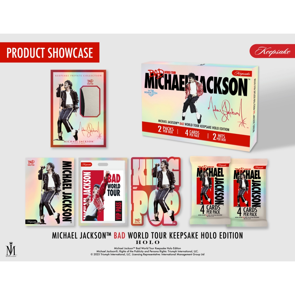 2025 Super Break Michael Jackson Bad World Tour Keepsake Holo