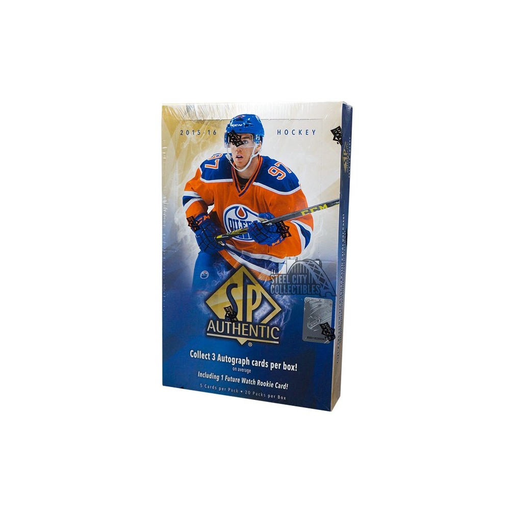 2015-16 Upper Deck SP Authentic Hockey Hobby Box | Steel City