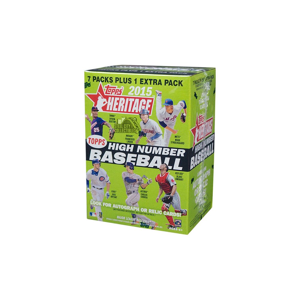 2015 Topps Heritage High Number Baseball 8ct Blaster Box | Steel