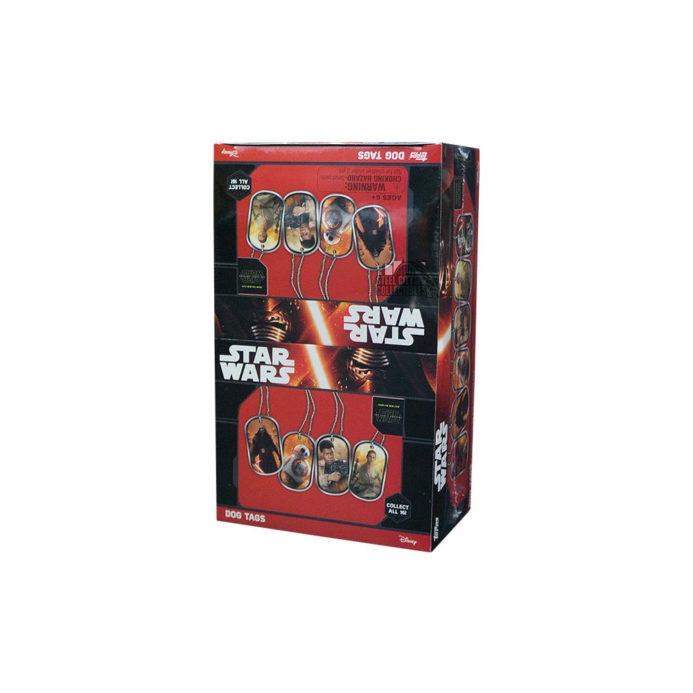 2015 Topps Star Wars The Force Awakens Dog Tags 24ct Box Steel City Collectibles