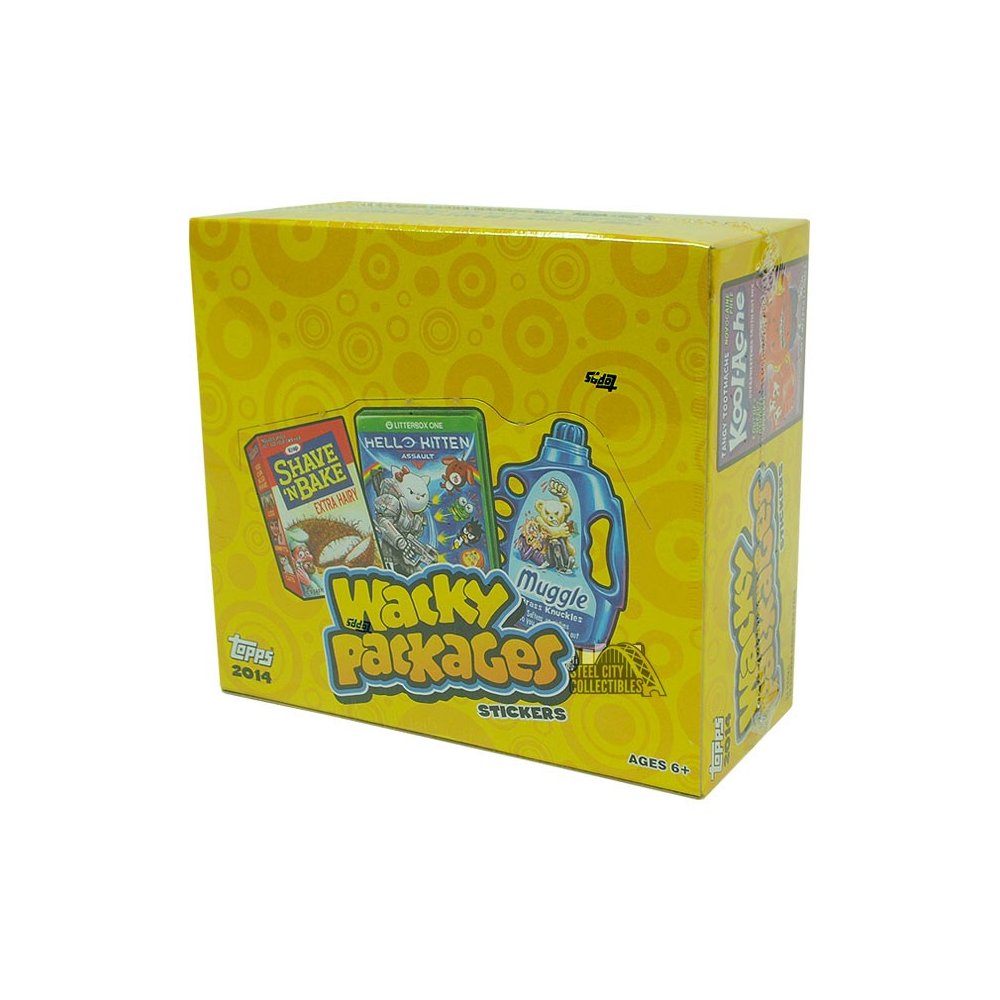 Factory Case Of 24 Retail Boxes Garbage Pail Kids Wacky Packages Stickers 2014