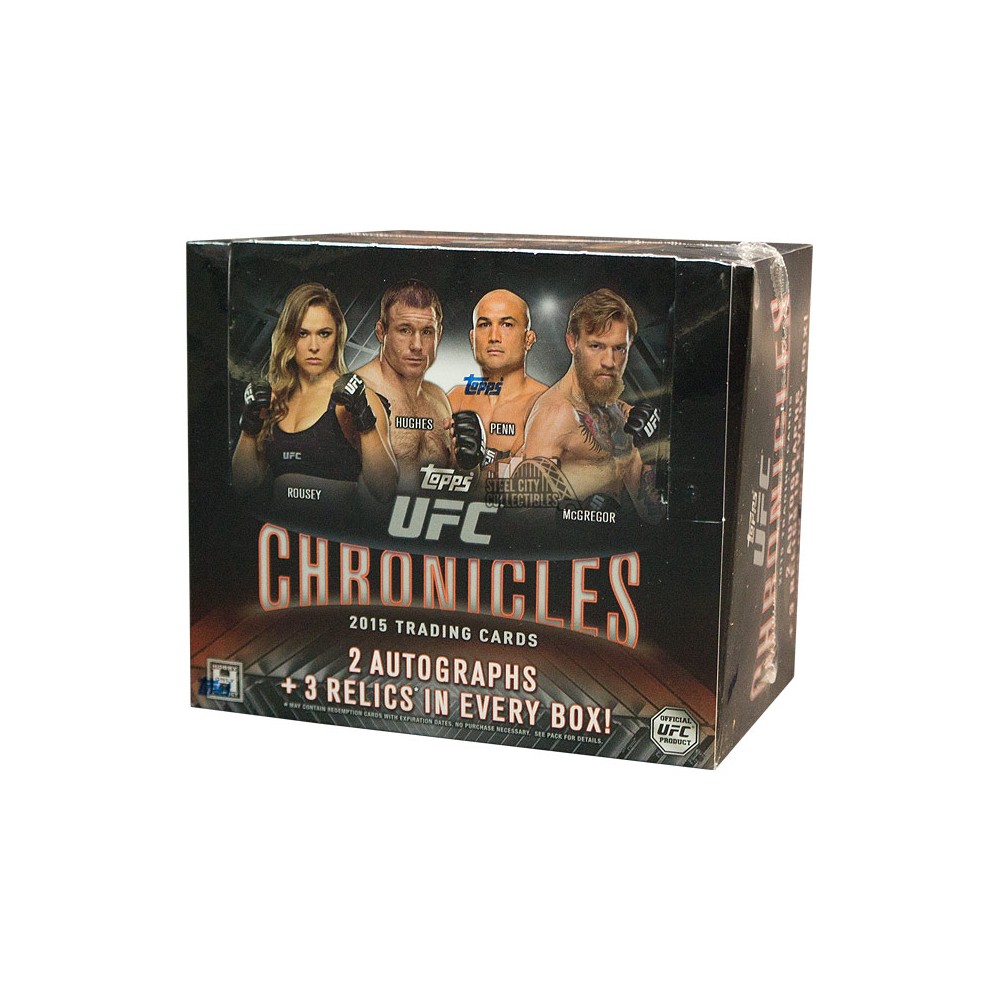 2015 Topps UFC Chronicles MASSIVE Factory Sealed HOBBY Box-5 AUTOGRAPH/RELIC