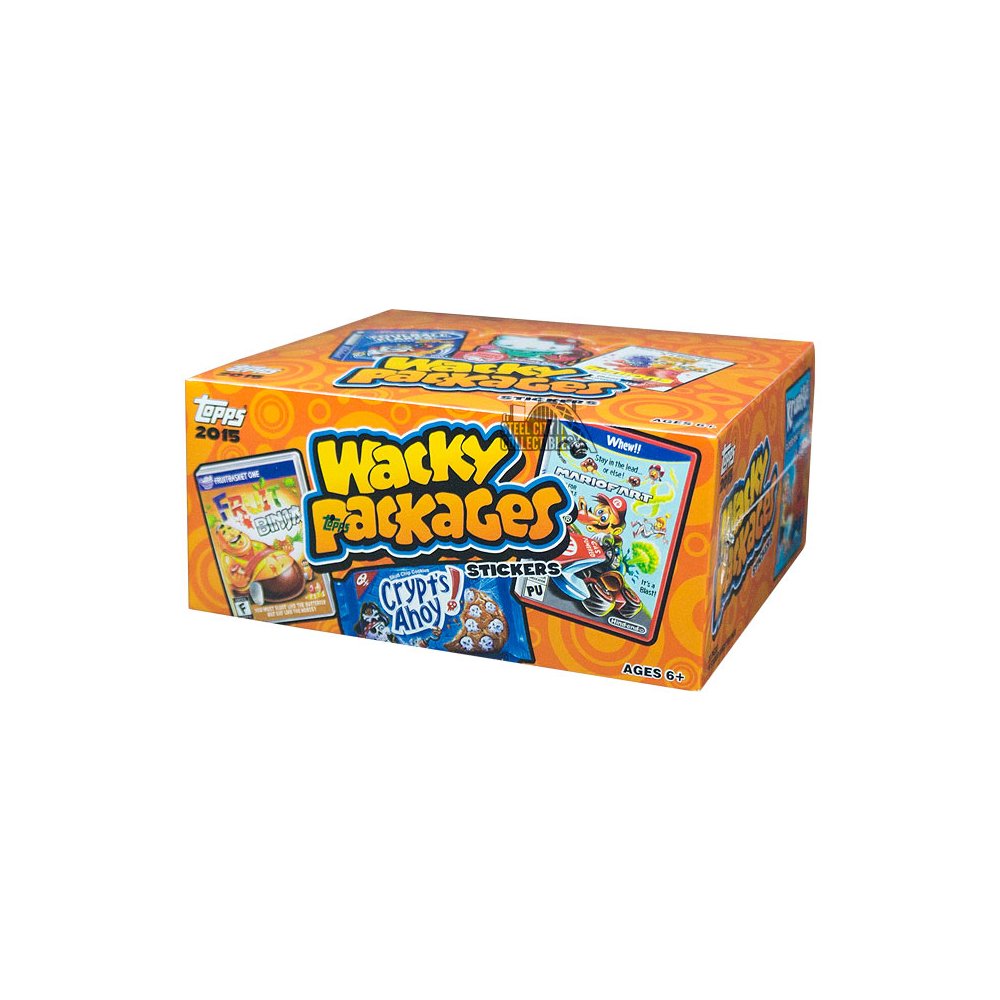 2015 Topps Wacky Packages Trading Card Stickers Hobby Box | Steel