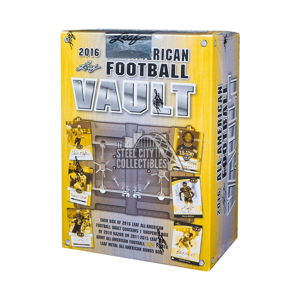2016 Leaf AllAmerican Football Vault Hobby Box Steel City Collectibles