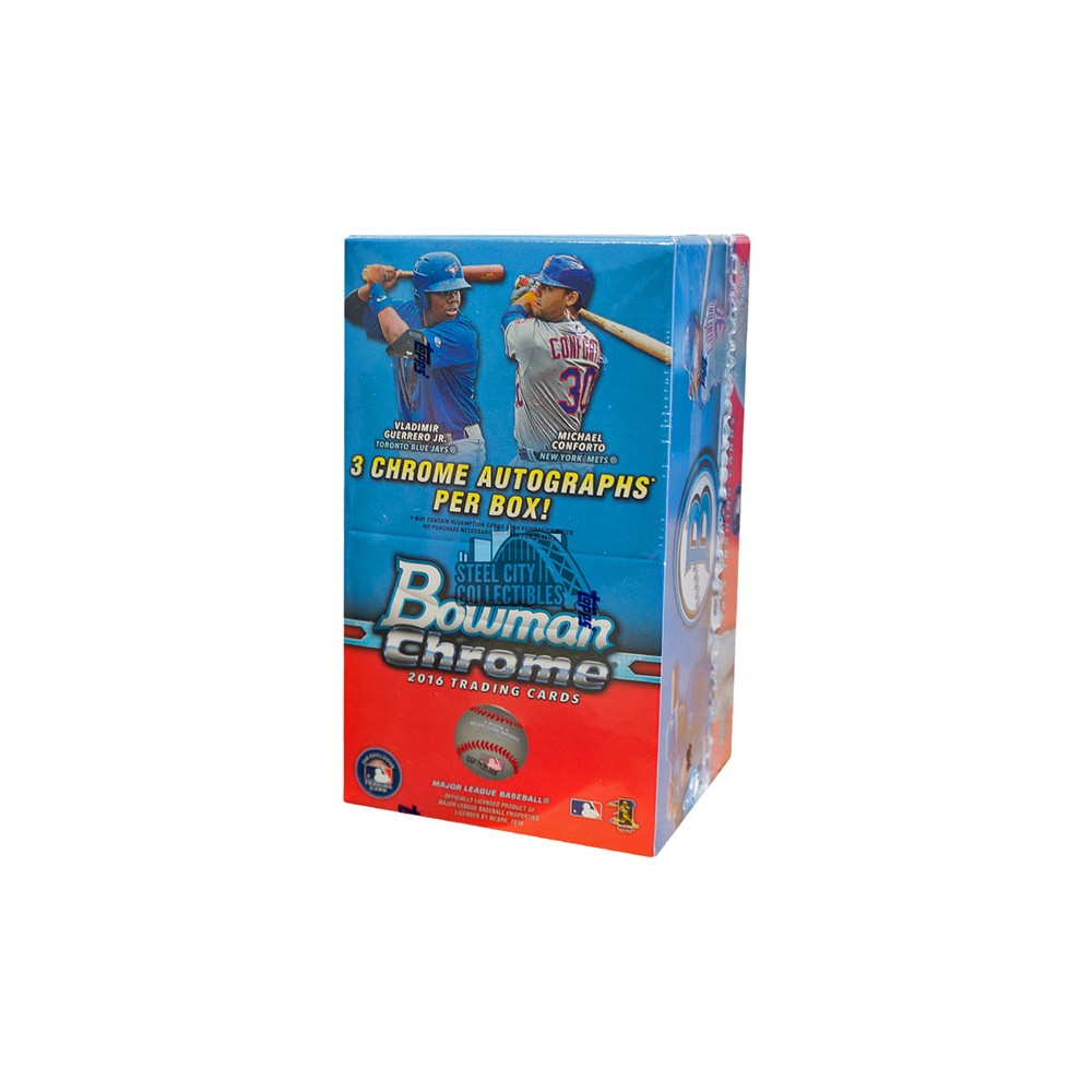 2016 Bowman Chrome Baseball Hobby Vending Box Steel City Collectibles