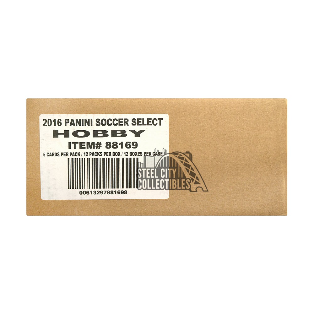 2016 Panini Select Soccer Hobby 12-Box Case | Steel City