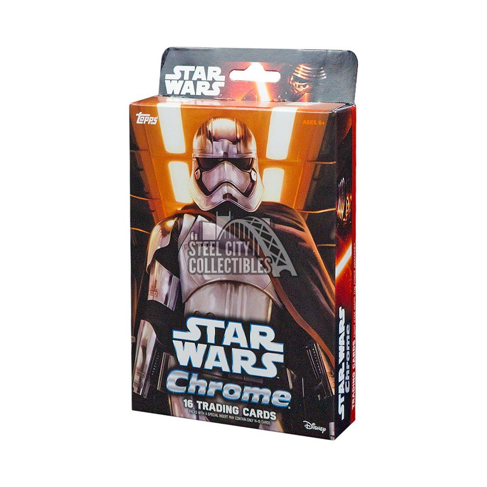Factory Sealed Blaster Box 2016 Topps Chrome Star Wars Cards 