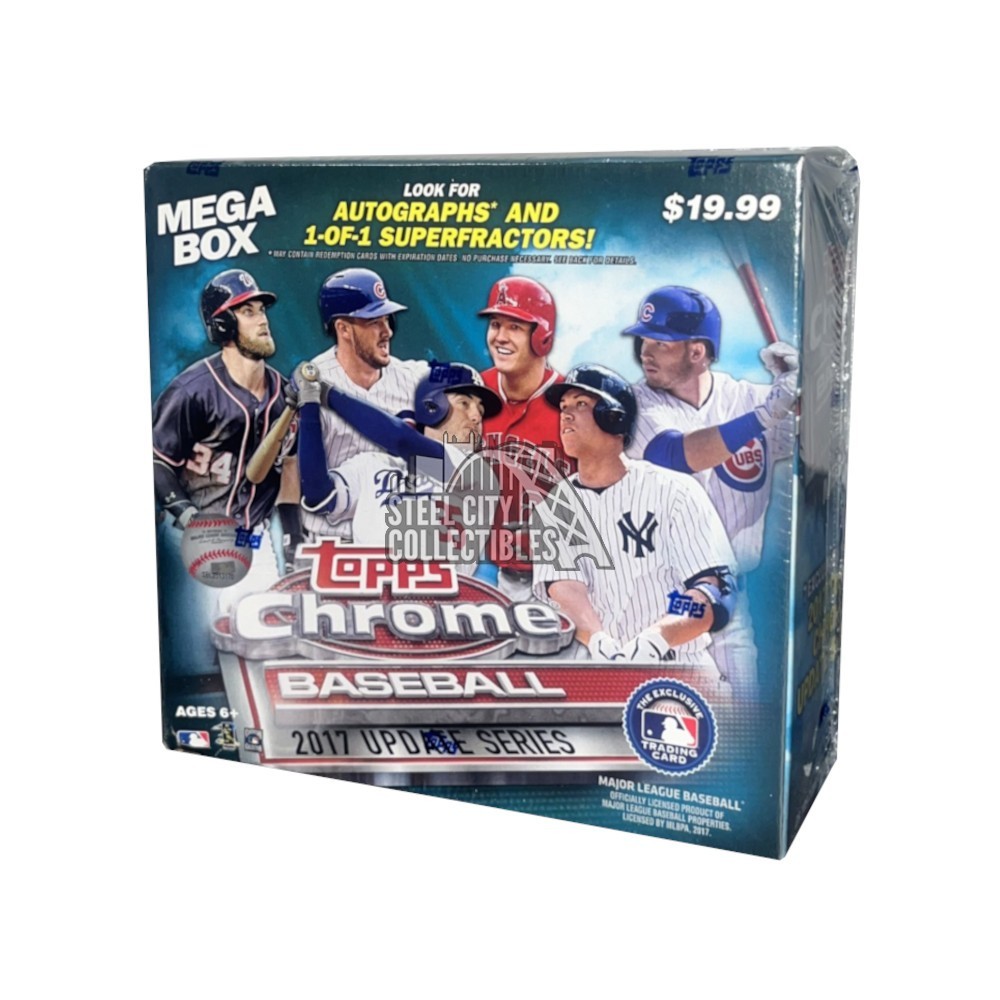 2017 Topps Chrome Baseball Update Mega Box | Steel City Collectibles