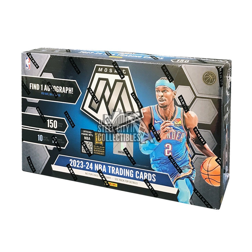 2023-24 Panini Mosaic Basketball Hobby 12-Box Case | Steel