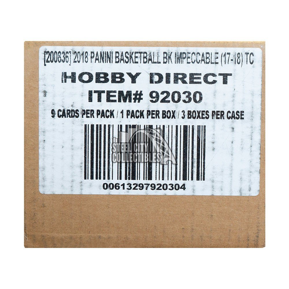 201718 Panini Impeccable Basketball Hobby 3Box Case Steel City