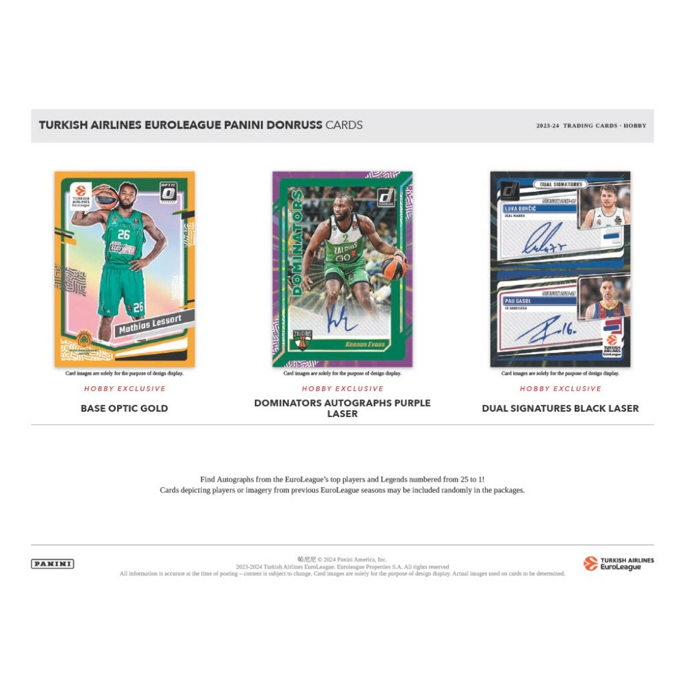 2023-24 Panini Donruss Euroleague Basketball Hobby Box