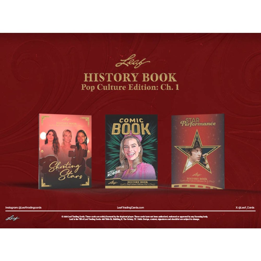 2024 Leaf History Book Pop Culture Edition Chapter 1 Hobby Box